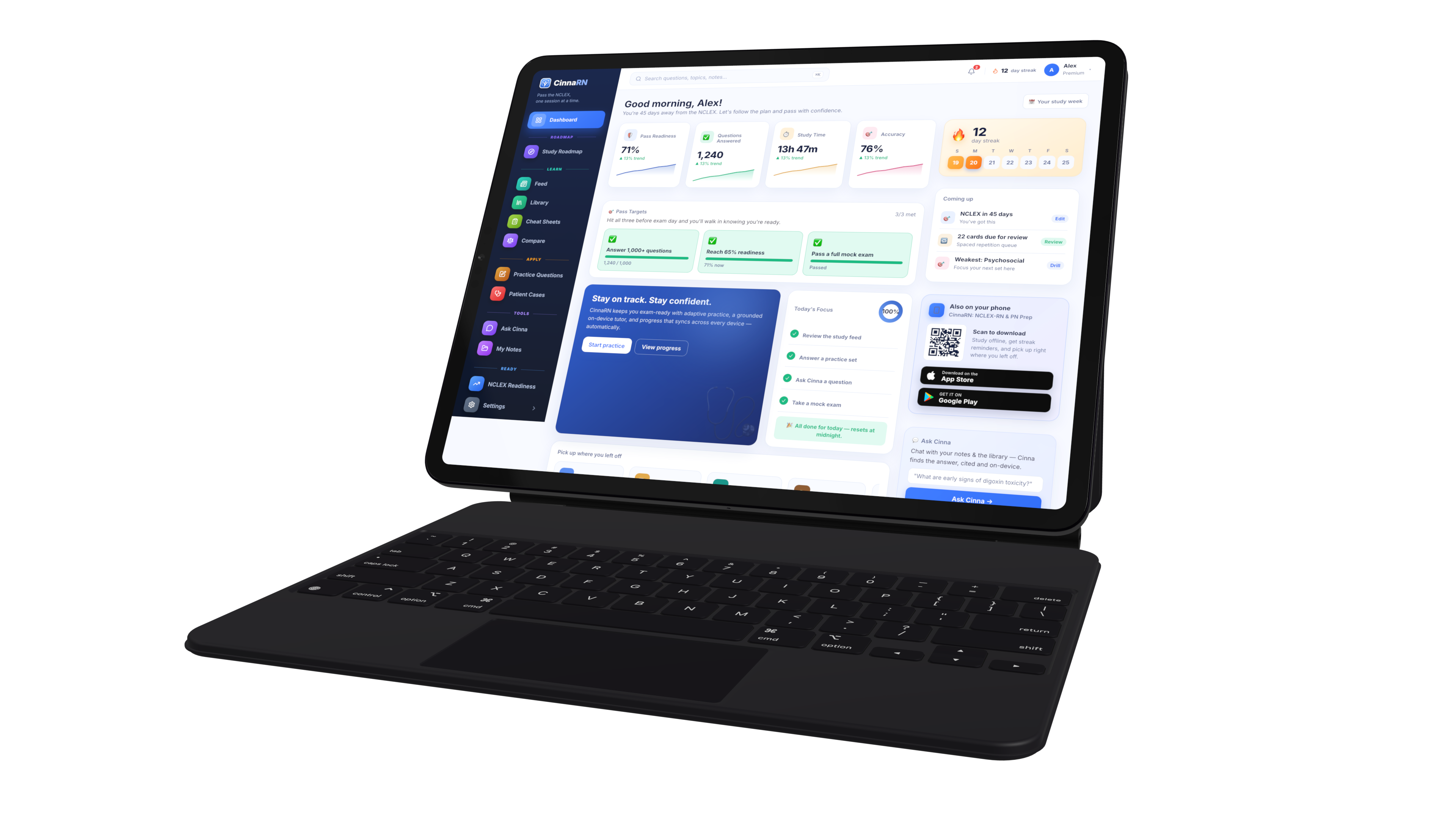 CinnaRN dashboard